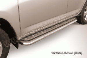 TOYOTA RAV-4 (2009)-Пороги d57 с листом